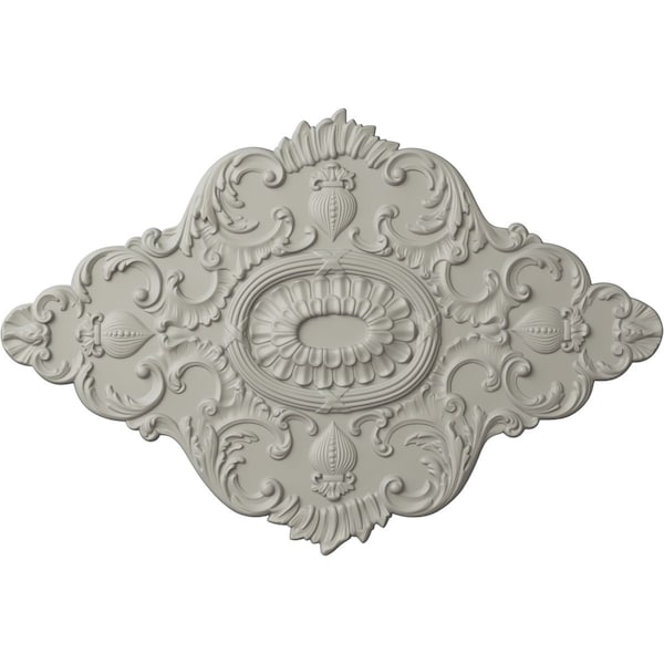 Ekena Millwork Ashford Ceiling Medallion, Hand-Painted Pot of Cream, 42 3/4"W x 28 7/8"H x 1"P CM42X28ASPCF - main